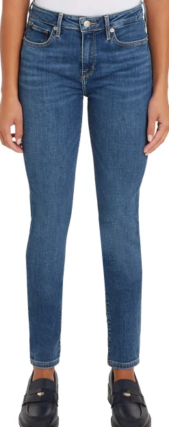 Tommy Hilfiger naisten farkut, COMO SKINNY RW MID BLUE Indigo