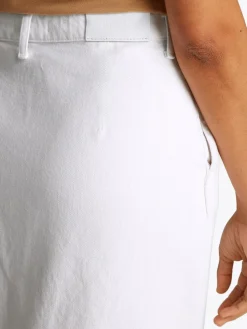 Tommy Hilfiger naisten farkkuhame, DNM KNEE STRAIGHT SKIRT WHITE Valkoinen