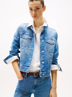 Tommy Hilfiger naisten farkkutakki, DNM SLIM JACKET UMA Indigo