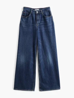 Tommy Hilfiger Naisten Farkut, WIDE LEG HW LOU Indigo
