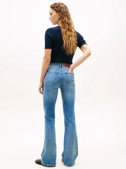 Tommy Hilfiger naisten farkut DNM Finn Flare RW, sininen