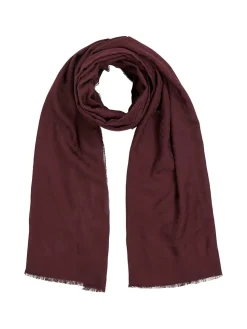 Tommy Hilfiger Naisten Huivi, ELEVATED CHIC JACQUARD SCARF Viininpunainen