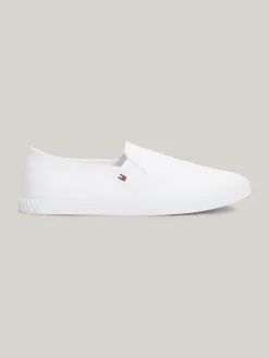 Tommy Hilfiger naisten kengät, CANVAS SLIP-ON SNEAKER Valkoinen