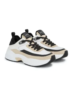 Tommy Hilfiger naisten kengät, SPORTY LUX RUNNER Valkopohjainen Kuosi