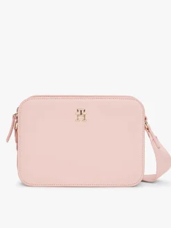 Tommy Hilfiger naisten käsilaukku, TH LOGOTAPE CAMERA BAG Vaaleanpunainen