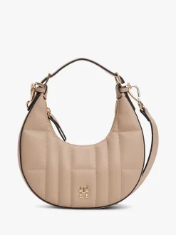 Tommy Hilfiger naisten laukku, TH FEMININE MOON CROSSOVER Vaalea Beige