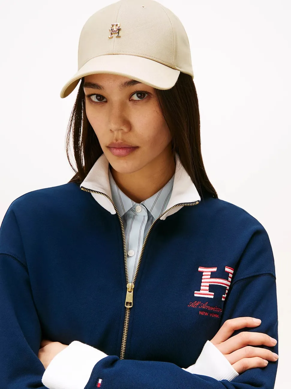 Tommy Hilfiger naisten lippis, ELEVATED CHIC CAP Vaalea Beige