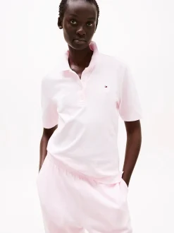 Tommy Hilfiger naisten pikeepaita, 1985 REG PIQUE POLO SS Vaaleanpunainen