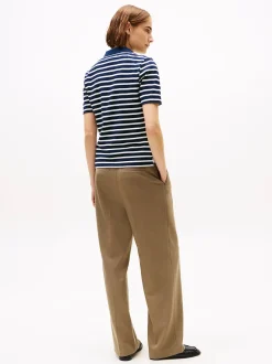 Tommy Hilfiger naisten pikeepaita, 1985 REG PIQUE POLO SS Raidallinen Sininen