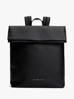 Tommy Hilfiger naisten reppu, TH LOGOTAPE BACKPACK Musta