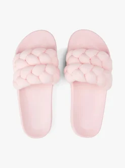 Tommy Hilfiger naisten sandaalit, TJW BRAIDED SLIDE Vaaleanpunainen