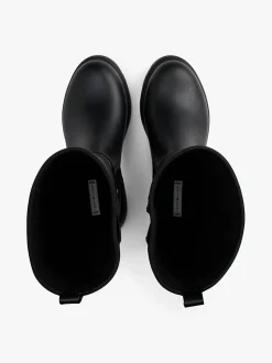Tommy Hilfiger naisten saappaat FLAG LONG RAINBOOT WARM LINING, musta