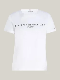 Tommy Hilfiger naisten t-paita, REG CORP LOGO C-NK SS Valkoinen