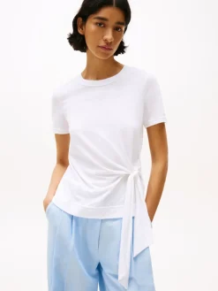 Tommy Hilfiger naisten t-paita, KNOT BOAT-NK SS TEE Valkoinen