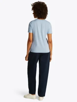 Tommy Hilfiger naisten t-paita, K-REG SCRIPT C-NK TEE SS Vaaleansininen