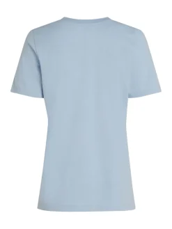 Tommy Hilfiger naisten t-paita, K-REG SCRIPT C-NK TEE SS Vaaleansininen