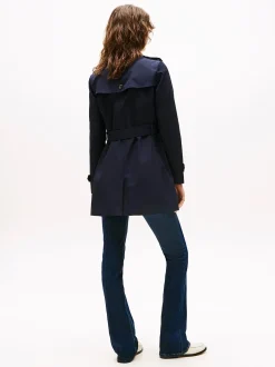 Tommy Hilfiger naisten trenssitakki, HERITAGE SINGLE BREASTED TRENCH Tummansininen