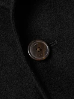 Tommy Hilfiger Naisten VillakangasTakki, DF WOOL BLEND SHORT TRENCH Musta