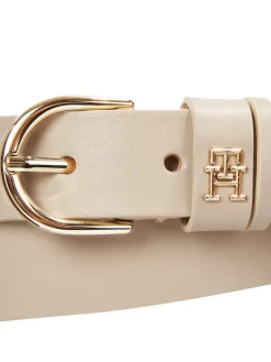 Tommy Hilfiger naisten vyö, ESSENTIAL EFFORTLESS 2.5 Luonnonvalkoinen