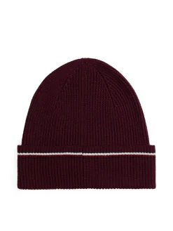 Tommy Hilfiger pipo TH RWB BEANIE, viininpunainen