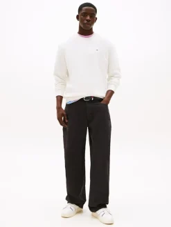 Tommy Jeans miesten collegepusero, TJM REG SFLAG CREWNECK Valkoinen