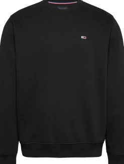 Tommy Jeans Miesten Collegepaita, REG S FLAG CREW Musta