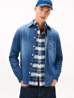 Tommy Jeans miesten farkkupaita TJM Denim Regular Fir Shirt EXT, sininen