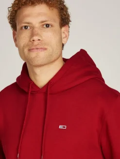 Tommy Jeans Miesten Huppari, TJM REG S FLAG HOODIE Punainen