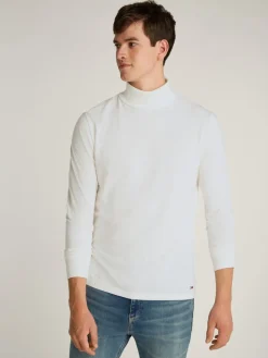 Tommy Jeans Miesten Poolopaita, TJM TURTLENECK TEE Valkoinen