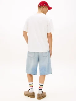 Tommy Jeans miesten t-paita TJM RLX Bear SS Tee, luonnonvalkoinen