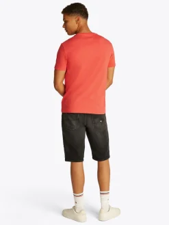 Tommy Jeans Miesten T-paita, SLIM JASPE TEE Oranssi