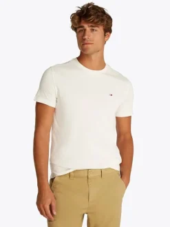 Tommy Jeans miesten t-paita, TJM XSLIM JERSEY TEE Luonnonvalkoinen