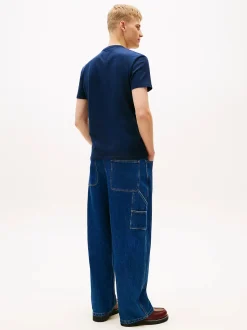 Tommy Jeans miesten T-paita TJM REG APPLIQ GRAPHIC SS T EXT, tummansininen