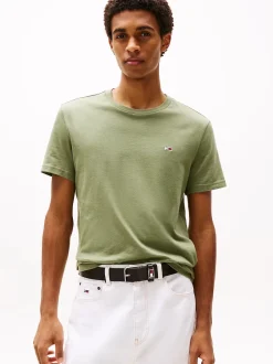 Tommy Jeans miesten t-paita, TJM XSLIM JERSEY TEE Vihreä