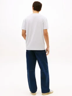 Tommy Jeans miesten t-paita TJM Reg Waffle SS Tee, harmaa