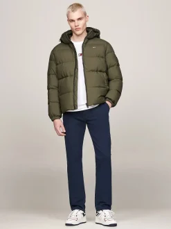Tommy Jeans Miesten Untuvatakki, ESSENTIAL DOWN JACKET Armeijanvihreä