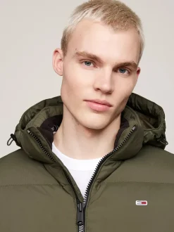 Tommy Jeans Miesten Untuvatakki, ESSENTIAL DOWN JACKET Armeijanvihreä