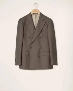 Turo irtotakki Jan Double Brested Jacket Vitale, ruskea