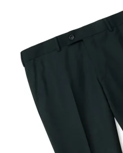 Turo puvunhousut Helsinki Slim Fit Suit Trousers Vitale, tummanvihreä