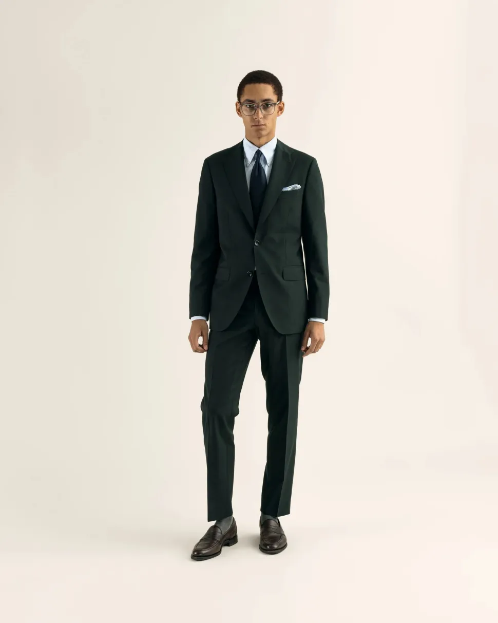 Turo puvuntakki Jonas Slim Fit Suit Jacket Vitale, tummanvihreä