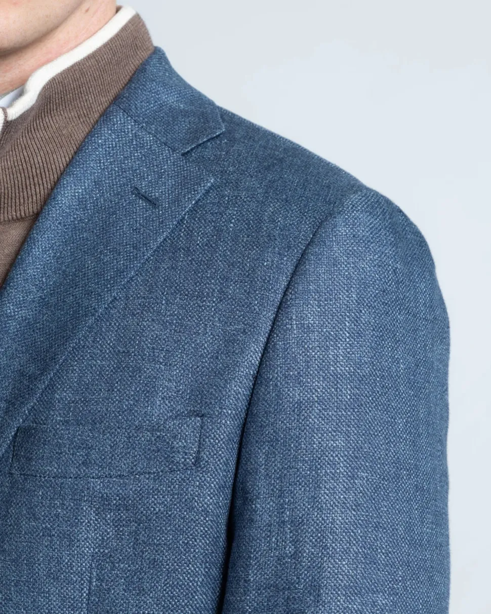 Turo Tailor miesten bleiseri, BILBAO HALF LINED MODERN FIT Sininen