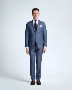 Turo Tailor miesten bleiseri, OSLO ATHLETE FIT Sininen