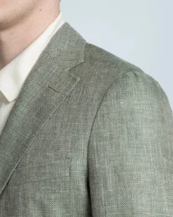 Turo Tailor miesten irtotakki, JOSHUA SLIM Raidallinen Vihreä