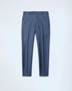 Turo Tailor miesten puvun housut, HILTON ATHLETE FIT Sininen