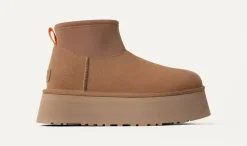 UGG naisten kengät, W CLASSIC MINI DIPPER Kaakaonruskea