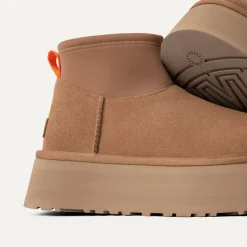 UGG naisten kengät, W CLASSIC MINI DIPPER Kaakaonruskea