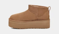 UGG Naisten Kengät, W CLASSIC ULTRA MINI PLATFORM Kaakaonruskea