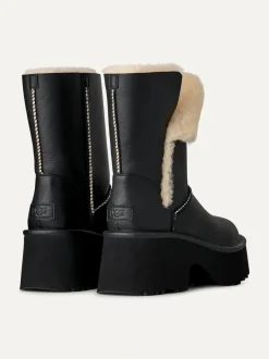 UGG naisten saappaat, W NEW HEIGHTS CUFF LTHR Musta