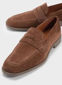 Vagabond miesten kengät, TROY SUEDE LOAFER Keskiruskea