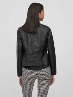 Vila keinonahkatakki, VIBLUE COATEDJACKET Musta